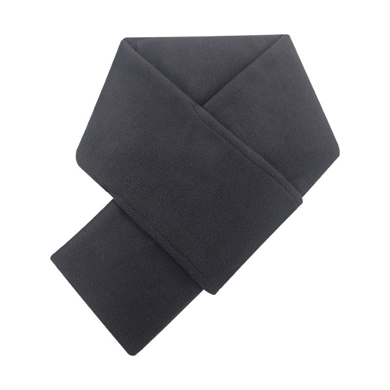 Warm fleece scarf for winter