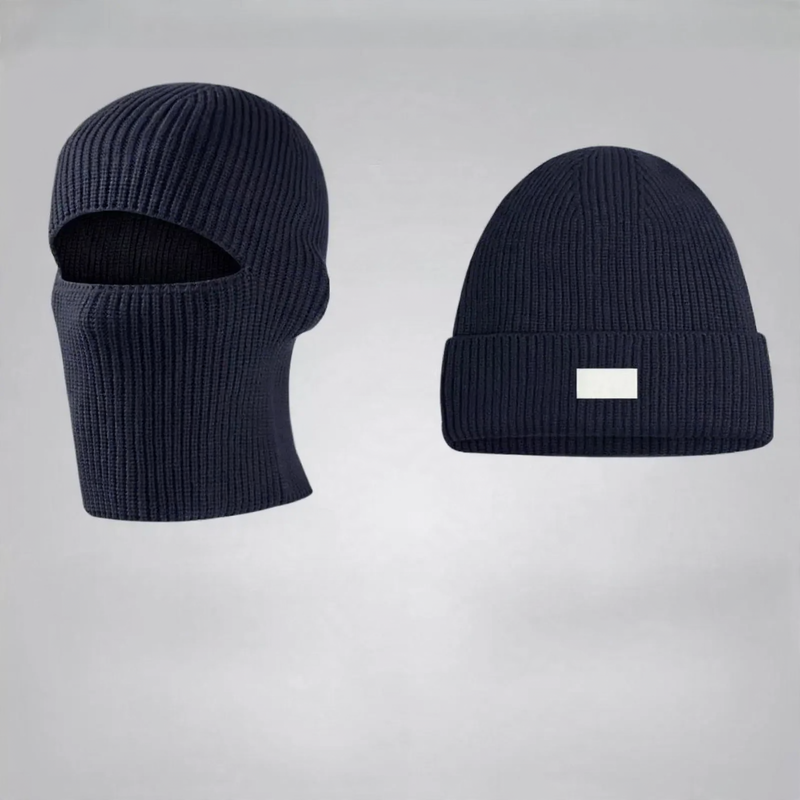 Padded Knit Beanie and Scarf Set, Winter