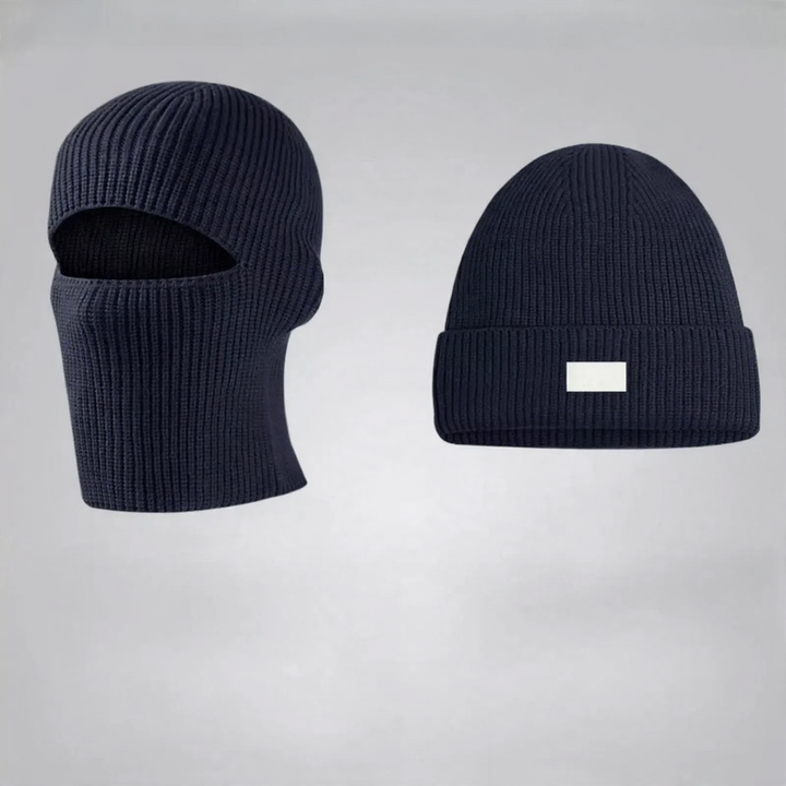 Padded Knit Beanie and Scarf Set, Winter