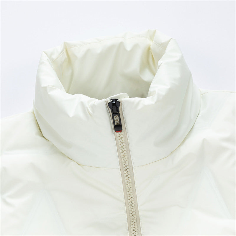 Men's down jacket with stand-up collar
