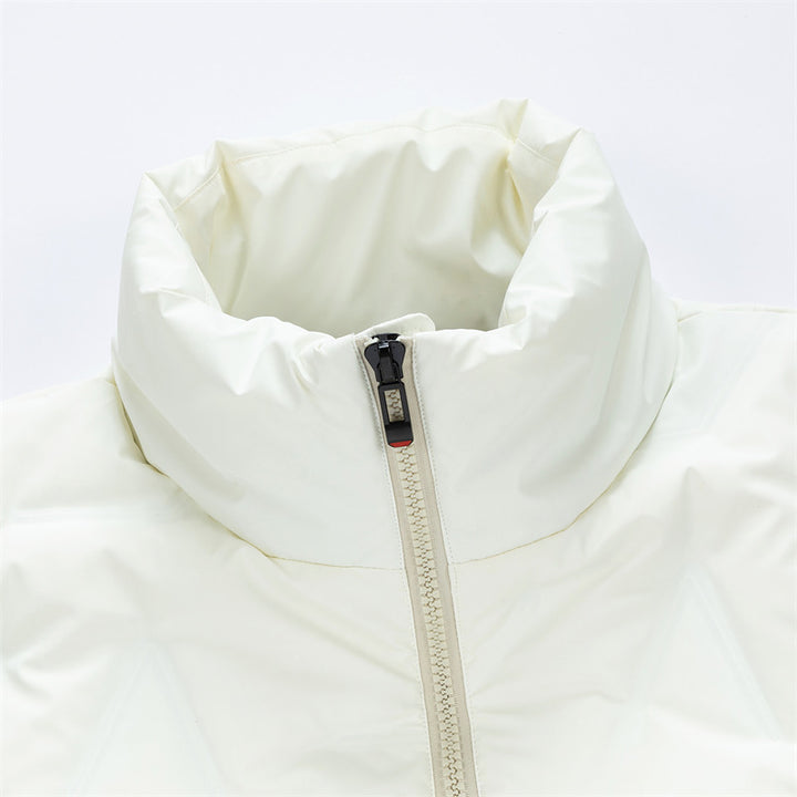Men's down jacket with stand-up collar