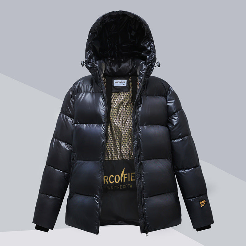 Unisex winter jacket with hood, padded