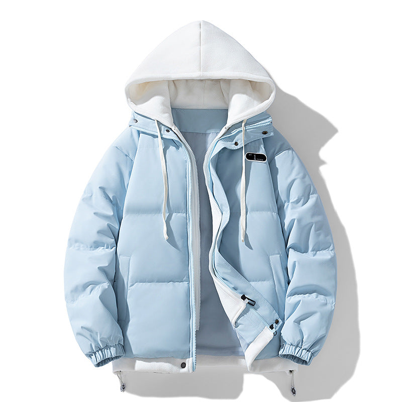 Padded unisex winter jacket with hood
