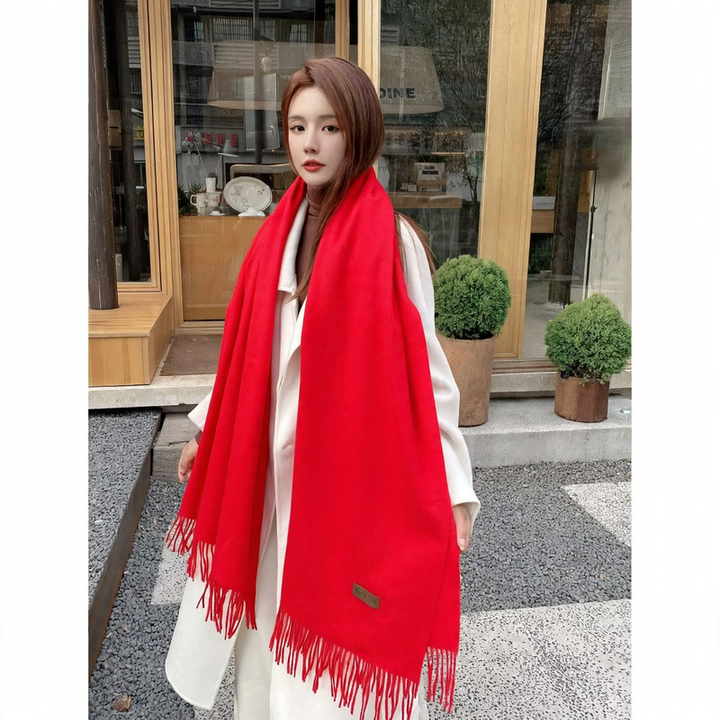 Solid color scarf, 68x200 cm