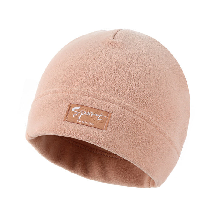 Warm fleece hat with ear protection for winter