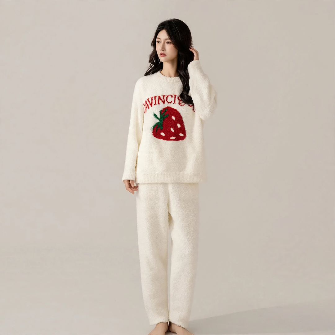 Pair-house suit, soft plush material, warming