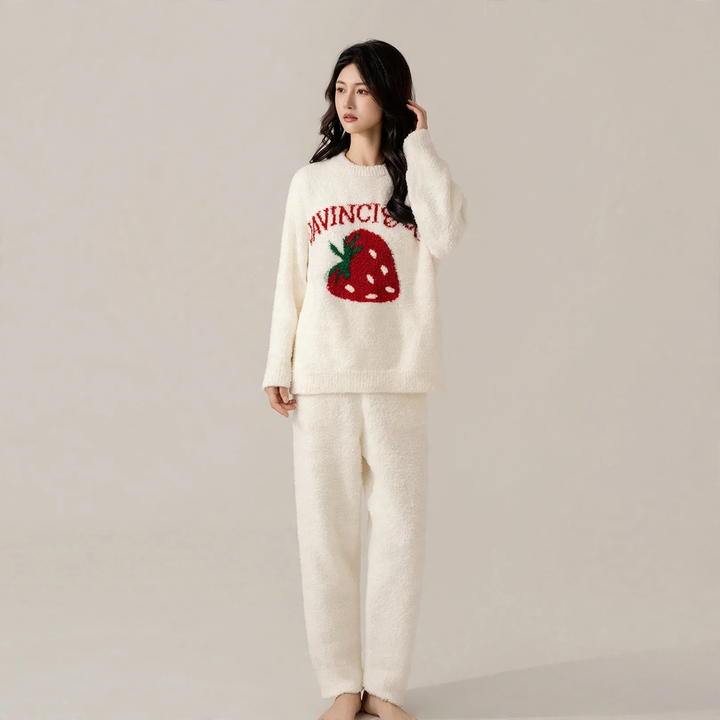 Pair-house suit, soft plush material, warming