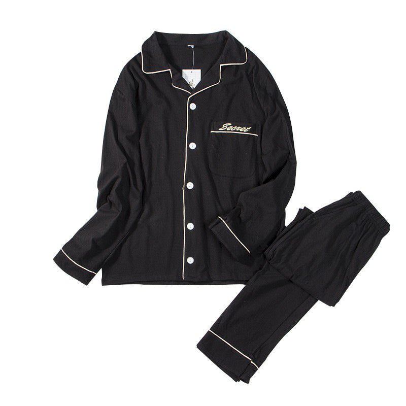 Generous men's house suit made of cotton, long-sleeved