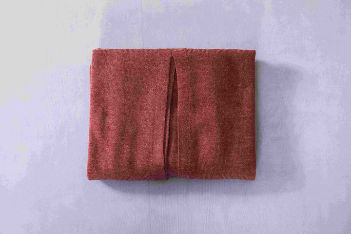 Merino wool scarf with sleeve openings, 160x54 cm
