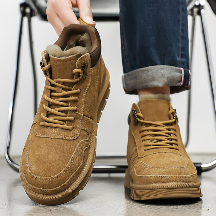 Insulated winter snow boots, slip-resistant
