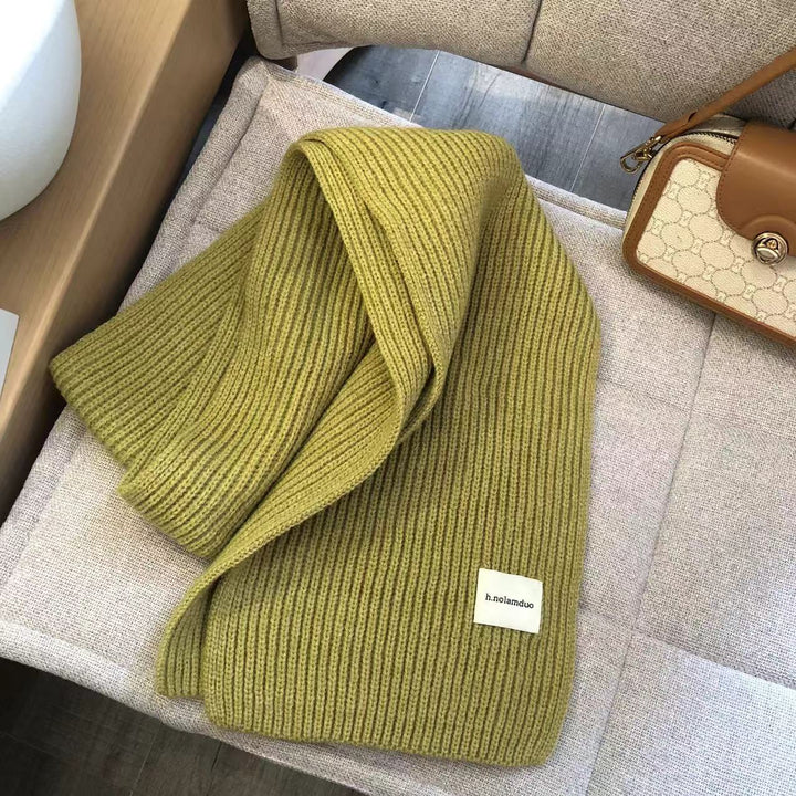 Knitted scarf, 20x160 cm, for autumn and winter