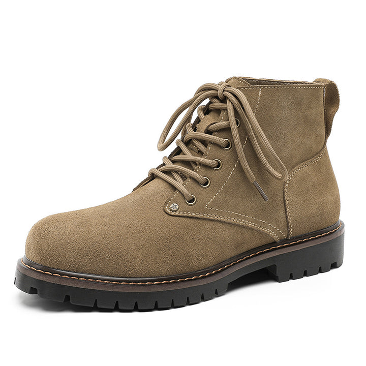 Work boots for men, suede look, British style