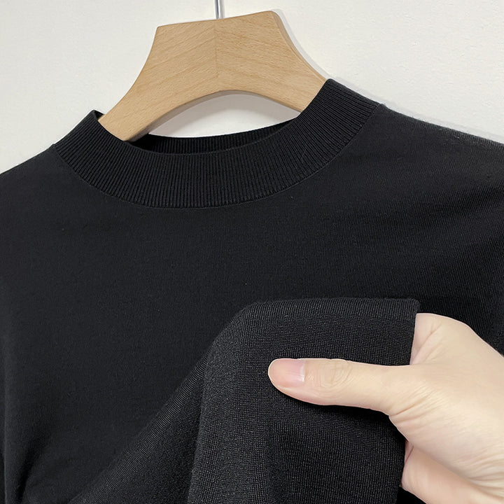 Machine washable long sleeve shirt made of sheep's wool