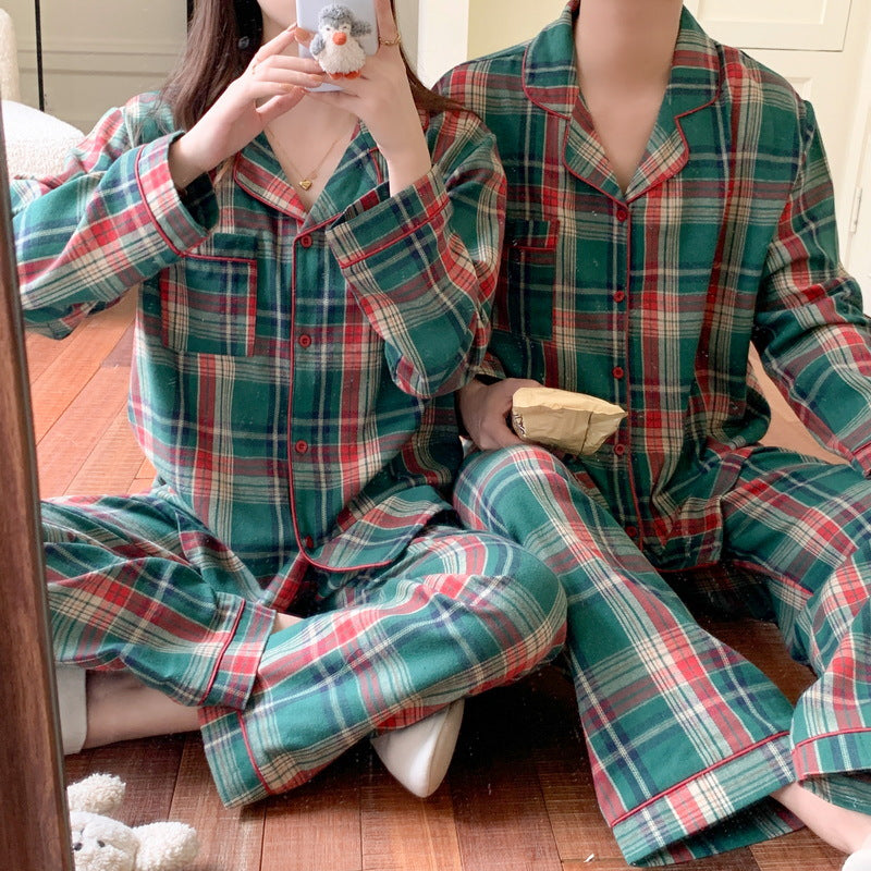 Christmas Checked House Suit for Women, Brushed