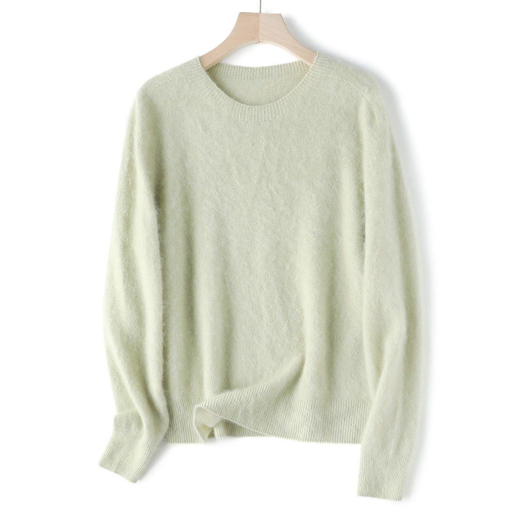 Women’s Wool Cashmere Sweater, seamless, various collar forms
