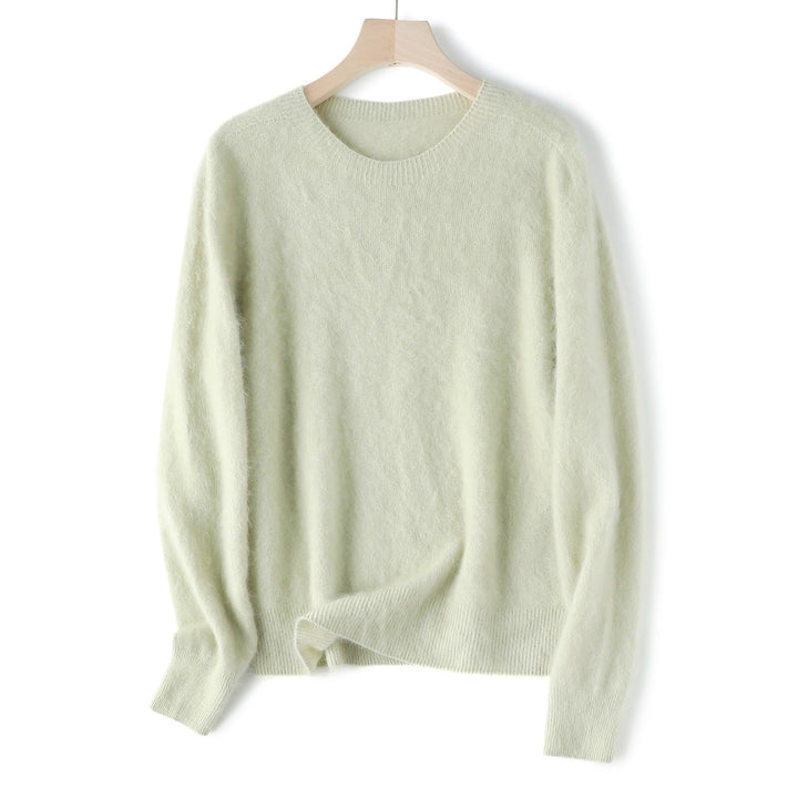 Women’s Wool Cashmere Sweater, seamless, various collar forms
