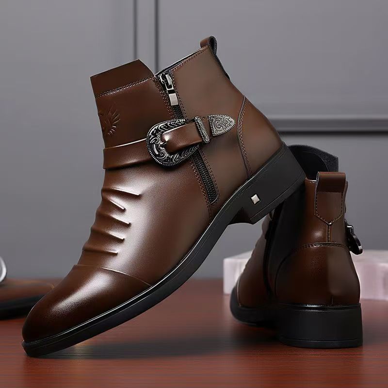 Men's business boots, water-repellent, warm