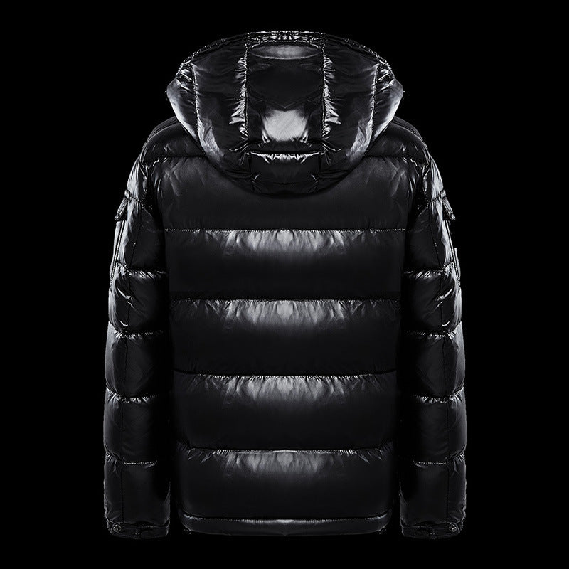 Padded short jacket for men and women, solid color