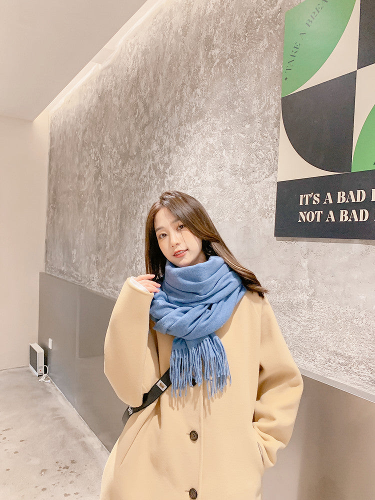 Winter scarf in cashmere look, 200x70 cm