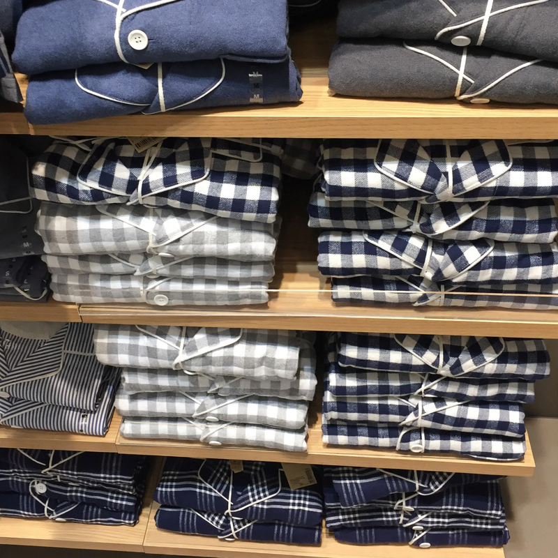 Flannel cotton pajamas for women and men