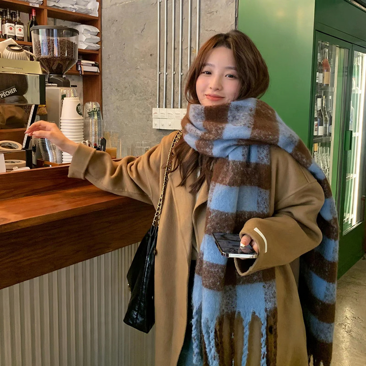 Women's Scarf, Mohair Look, 200x45cm