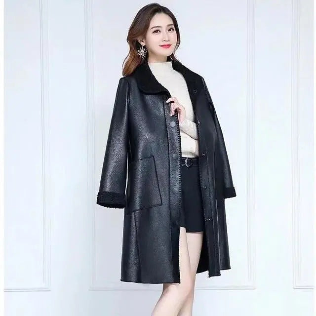Women's Coat, Teddy-Fleece, mid-length, Winter