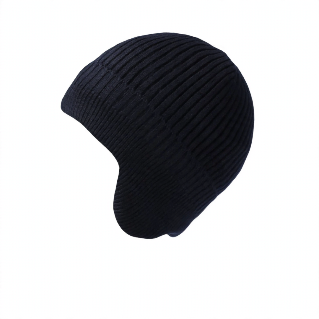 Padded knit hat with ear protection