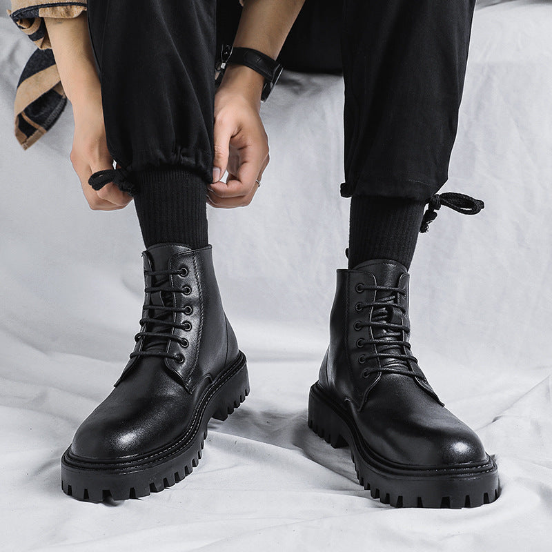 Classic men's boots, black