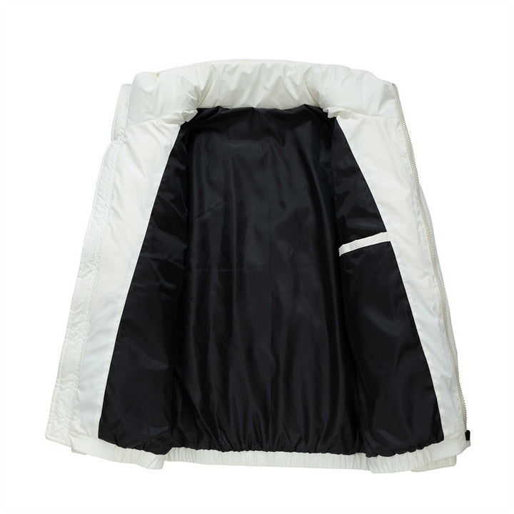 Men's down jacket with stand-up collar