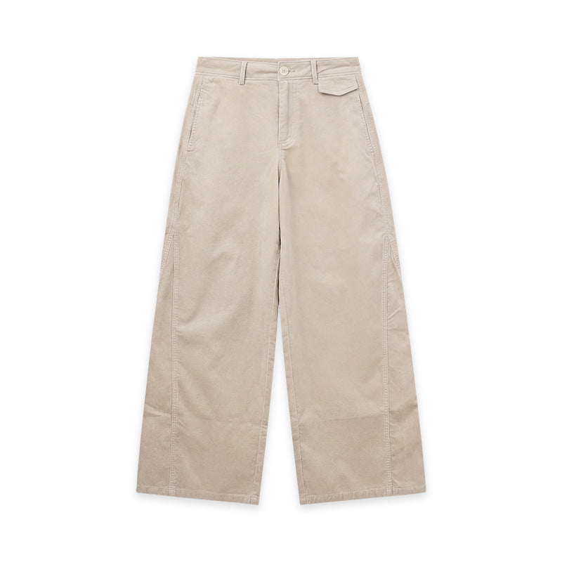 Soft corduroy pants with a brushed surface
