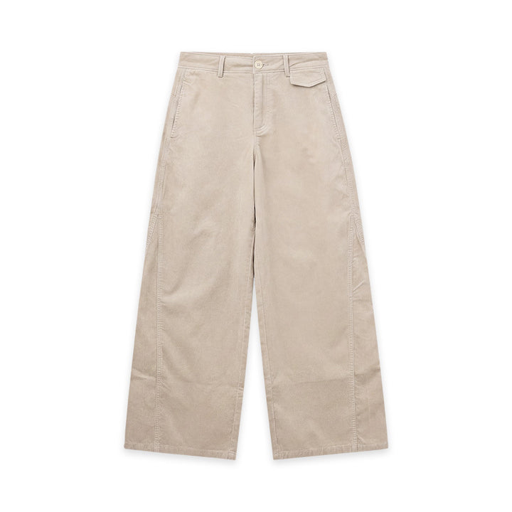 Soft corduroy pants with a brushed surface