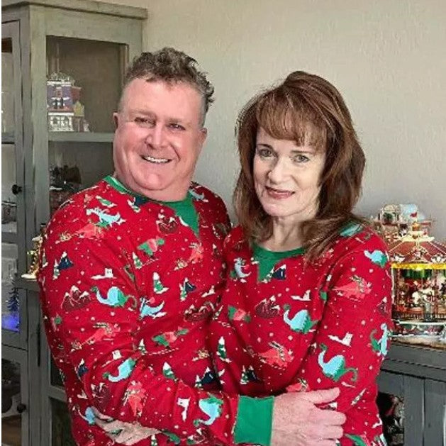 Family Pajama Set, Christmas Motif, Long Sleeve