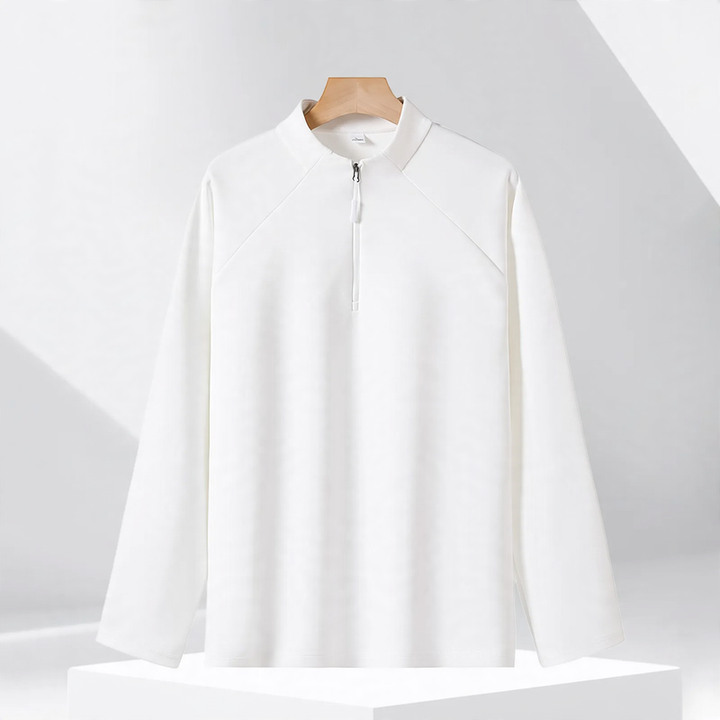 Half-zip sweatshirt with stand-up collar, 320g