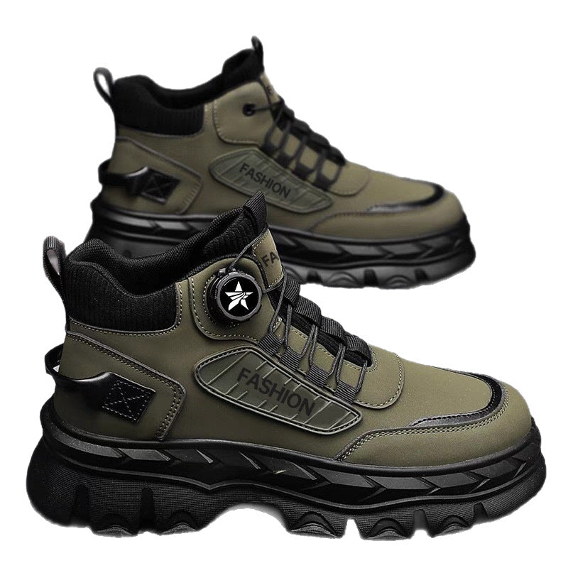 Warm men's winter boots in a casual style