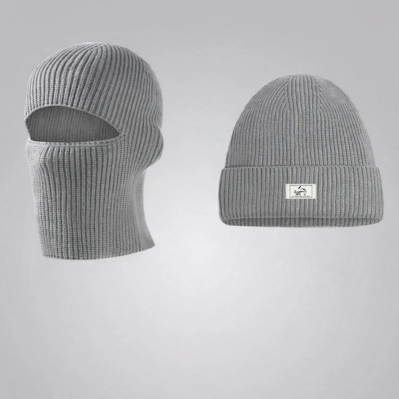 Padded Knit Beanie and Scarf Set, Winter