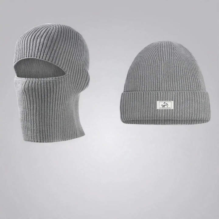 Padded Knit Beanie and Scarf Set, Winter