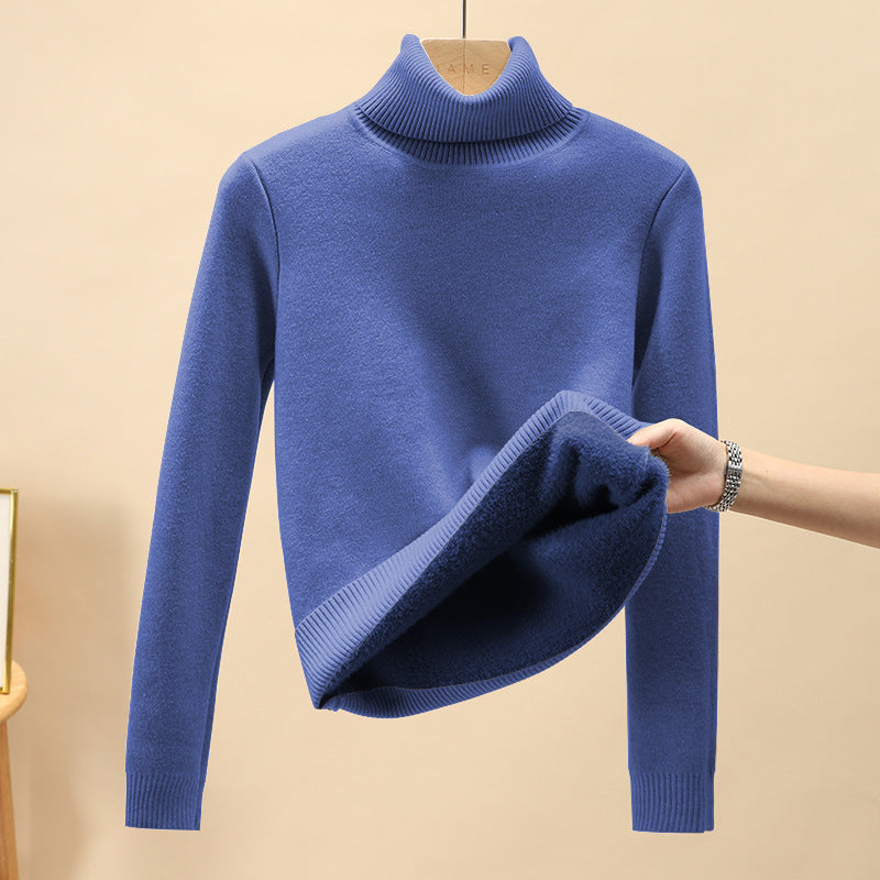 Men's turtleneck sweater, lined, warm