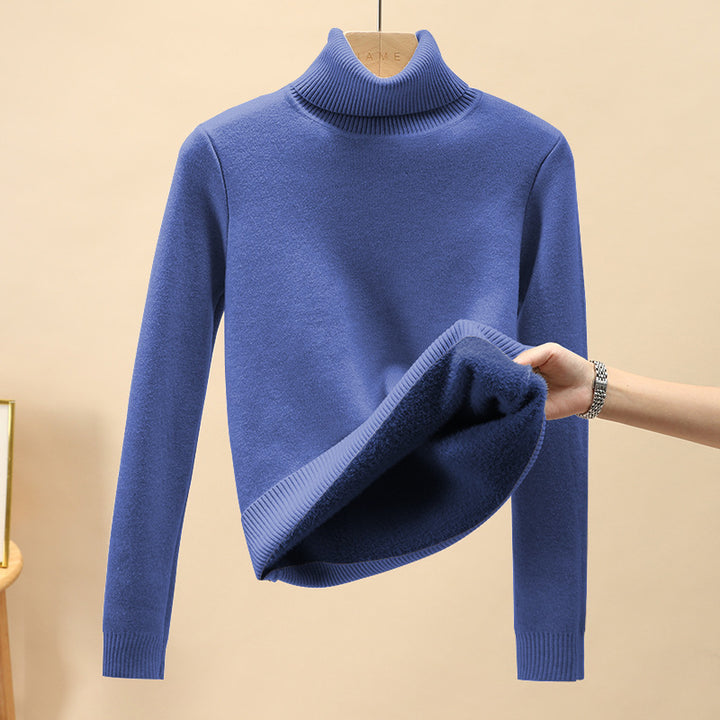 Men's turtleneck sweater, lined, warm