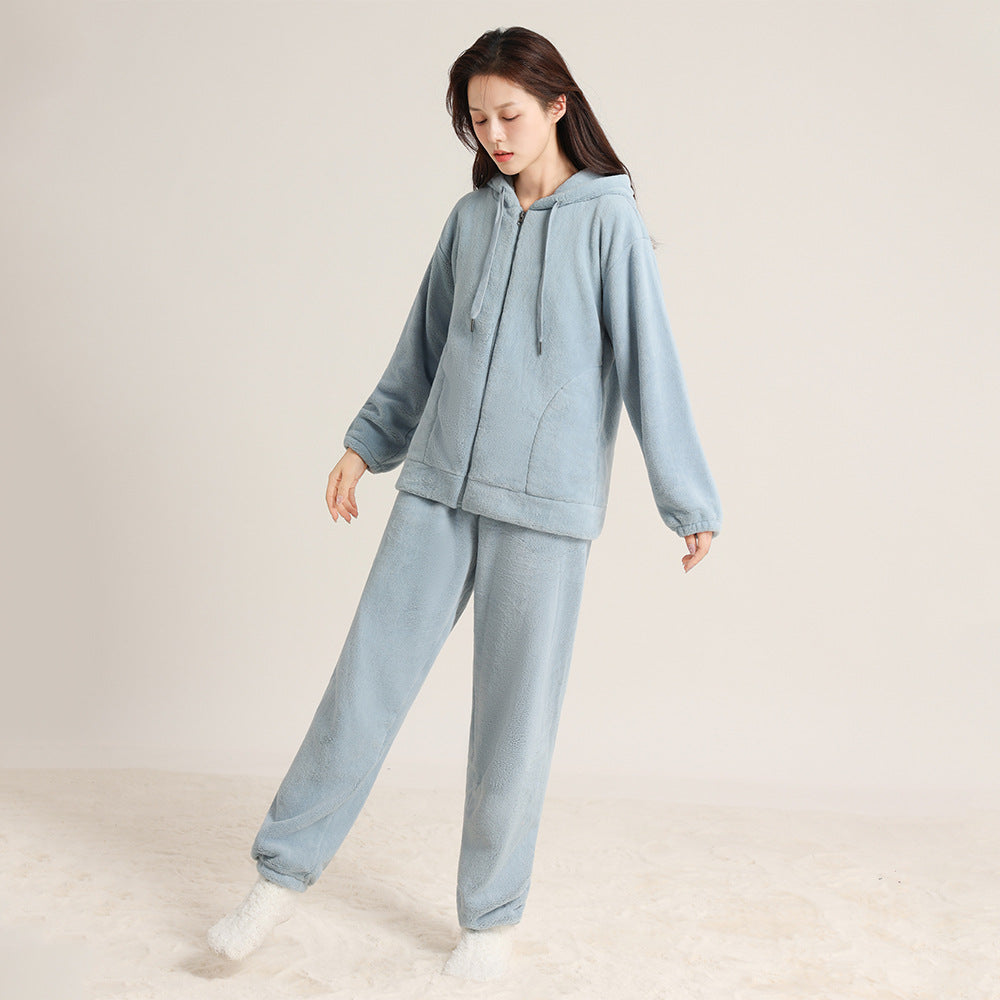 Padded flannel pajamas for couples
