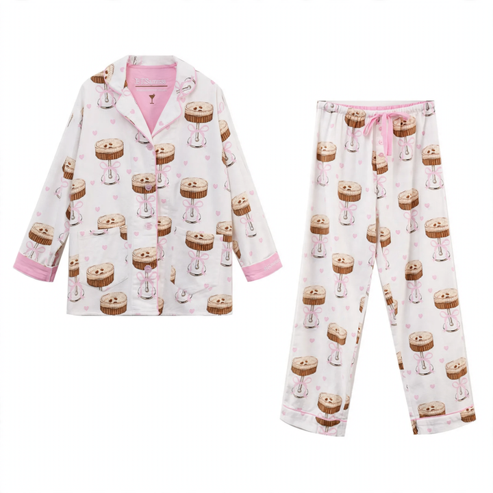 Women's Pajamas, Cotton, brushed on both sides, warm