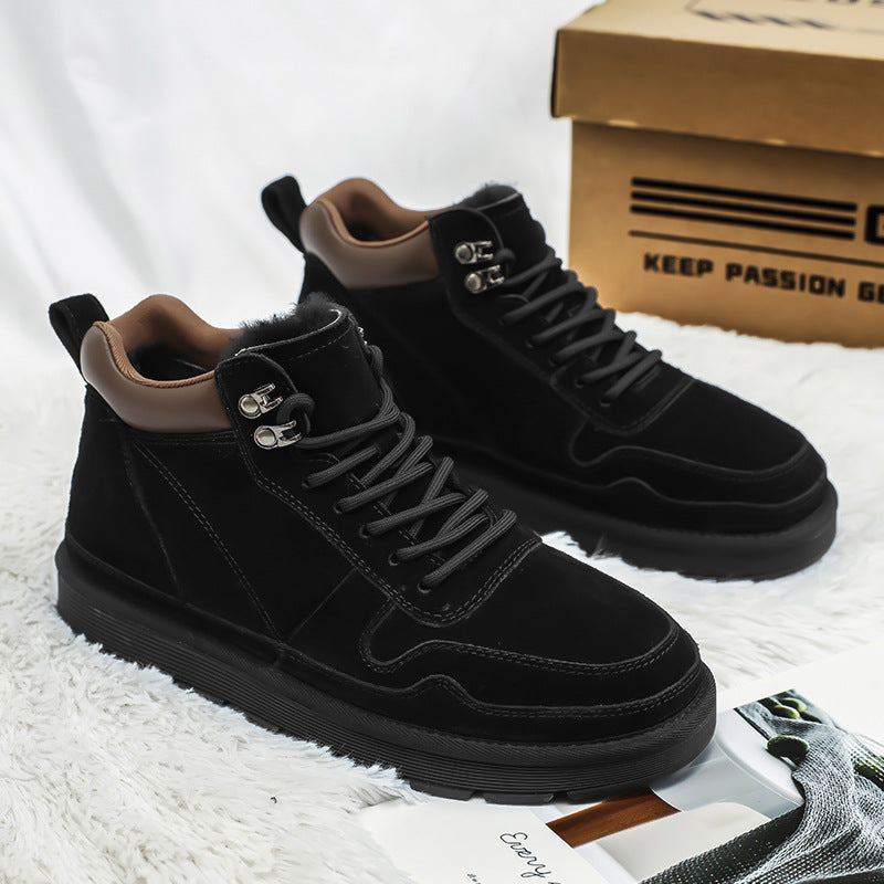 Insulated winter snow boots, slip-resistant