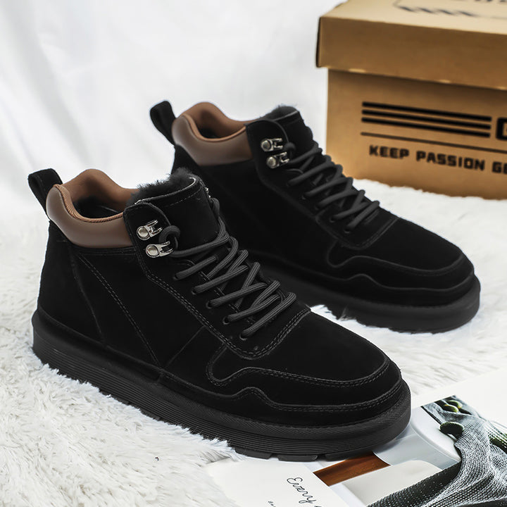 Insulated winter snow boots, slip-resistant