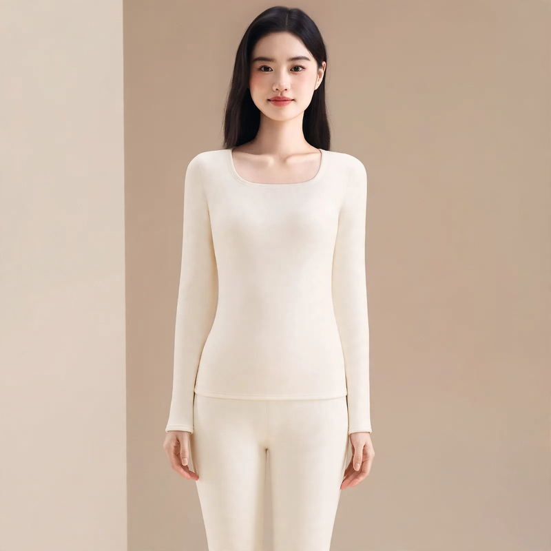Extra warm thermal underwear set with lamb fleece lining