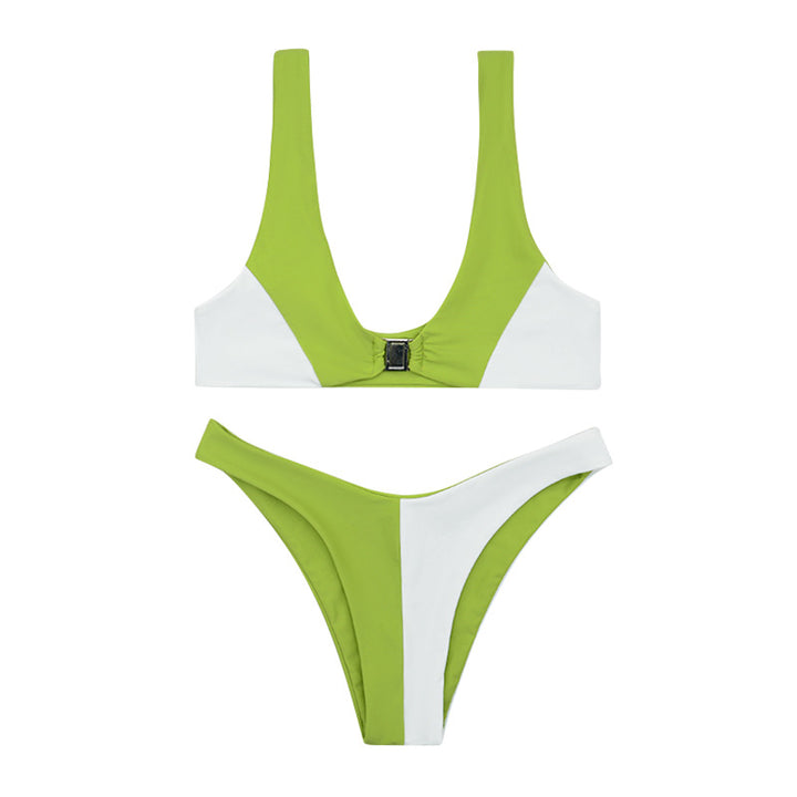 Women's bikini with fashionable V-neckline and removable padding Mune Fashion
