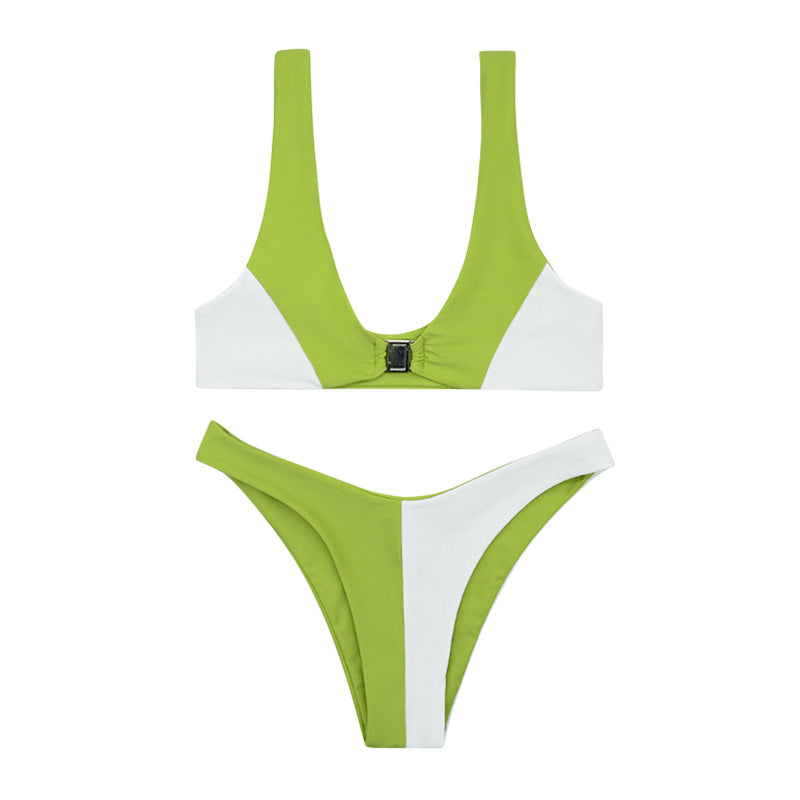 Women's bikini with fashionable V-neckline and removable padding Mune Fashion