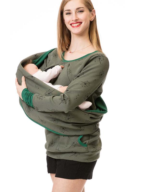 Mune | Maternity Chaps Nurse Sweatshirts Floral Print Bags Zipper Nursing Clothing