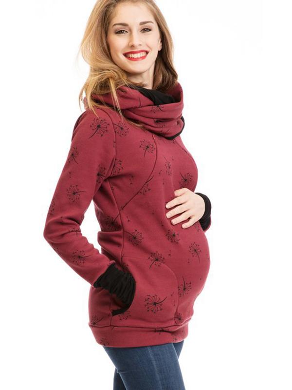 Mune | Maternity Chaps Nurse Sweatshirts Floral Print Bags Zipper Nursing Clothing