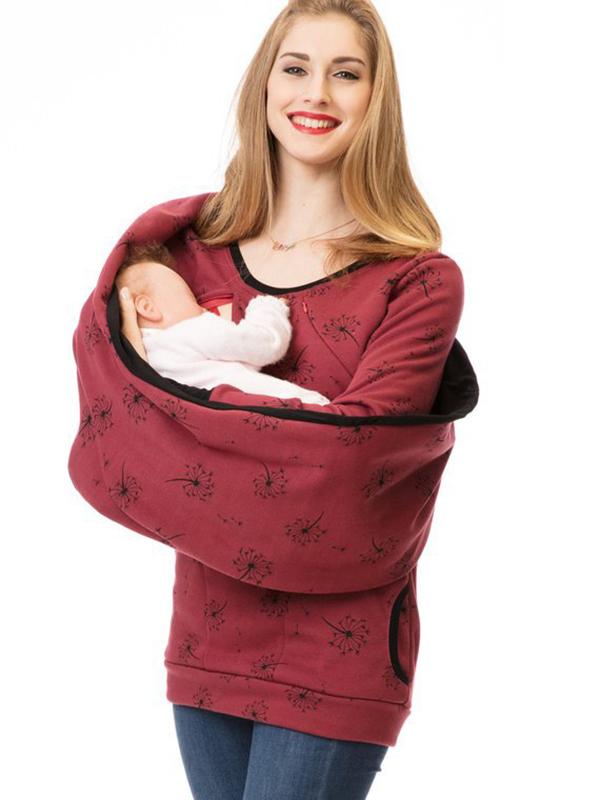 Mune | Maternity Chaps Nurse Sweatshirts Floral Print Bags Zipper Nursing Clothing