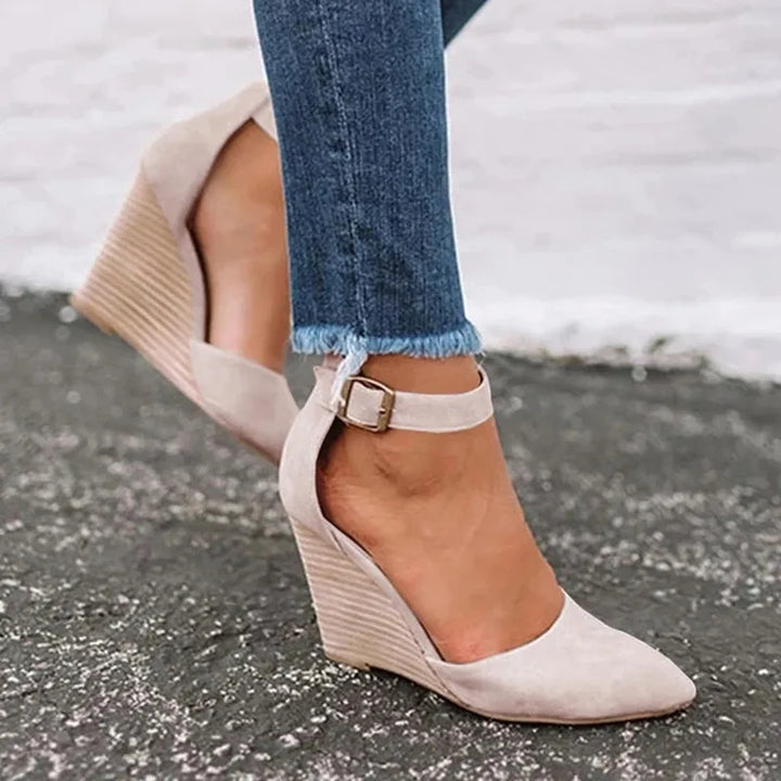 Navy Blue Women's Wedges Mune Fashion