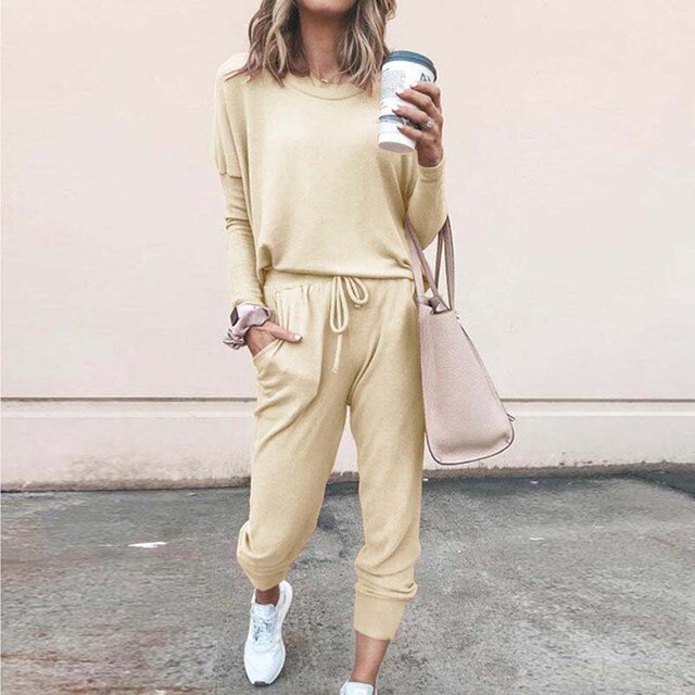 Women’s  Two Piece Casual Matching Loungewear Sets